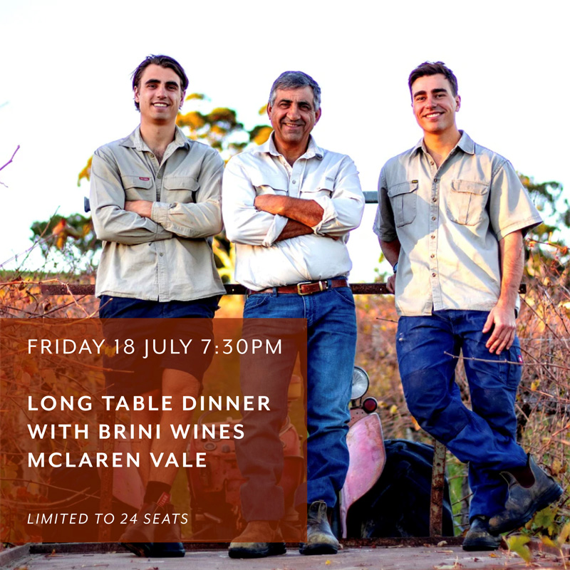 Dinner with Brini Wines